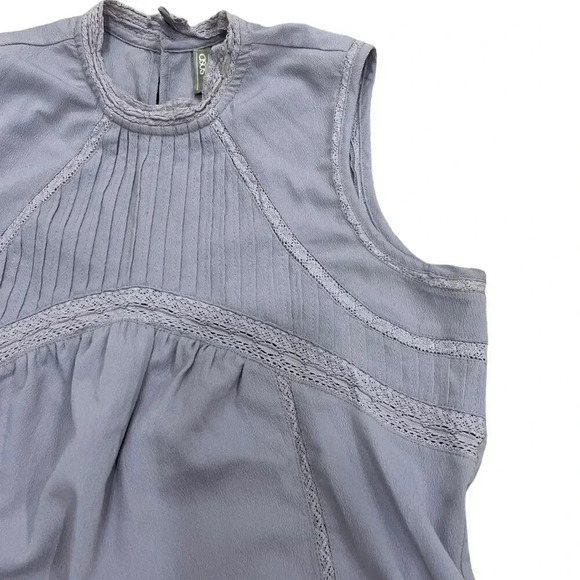 ASOS Lilac Purple Sleeveless Blouse with Pintuck and Lace 4 - Picture 3 of 5